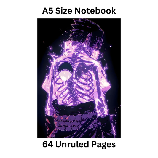 sasuke doodle notebook