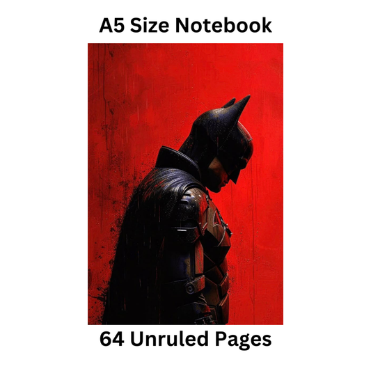 batman red doodle notebook