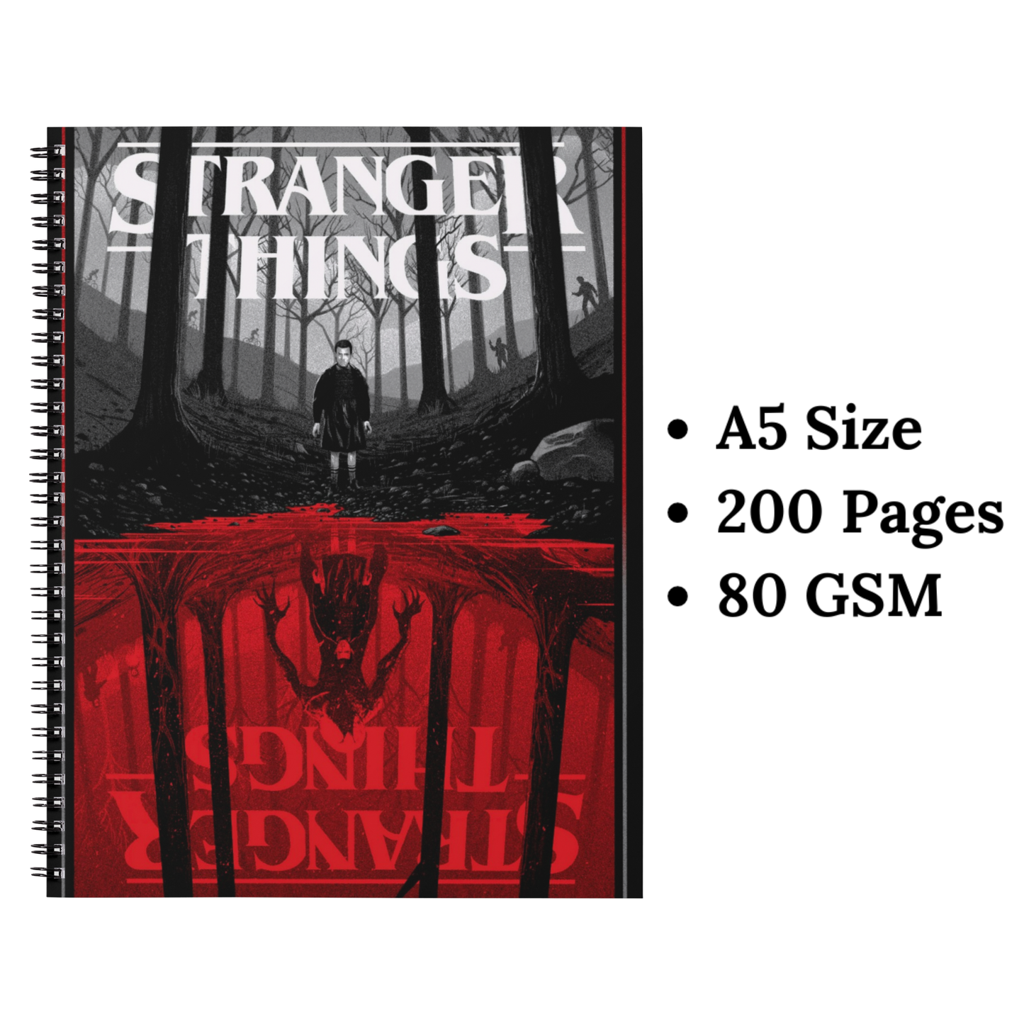 stranger things poster wiro notebook