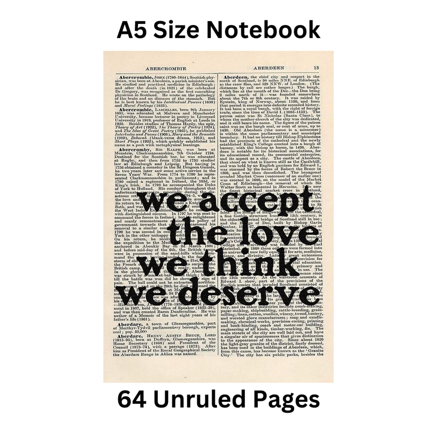 we accept the love doodle notebook