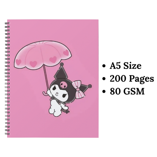 kuromi pink wiro notebook