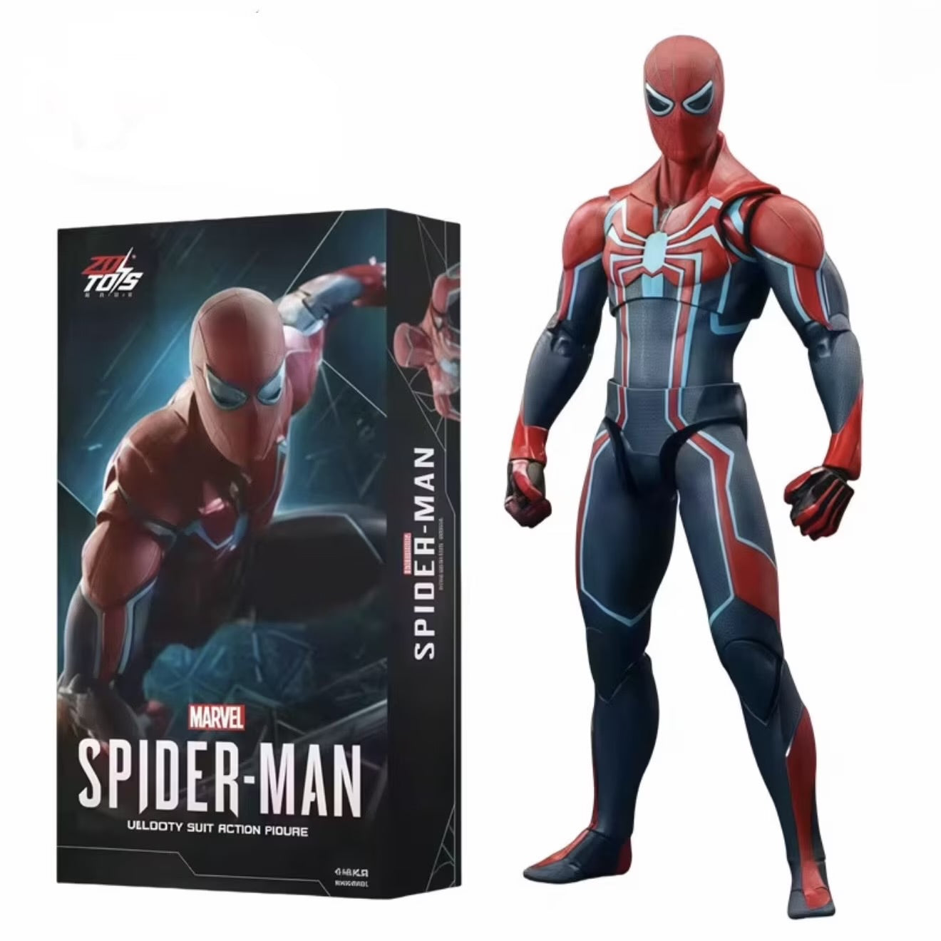 Official ZD Spiderman Velocity Suit Figure - 7 inches