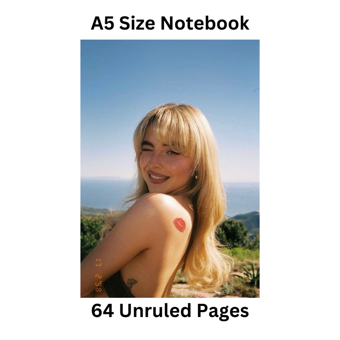 sabrina carpenter doodle notebook