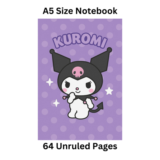 kuromi doodle notebook