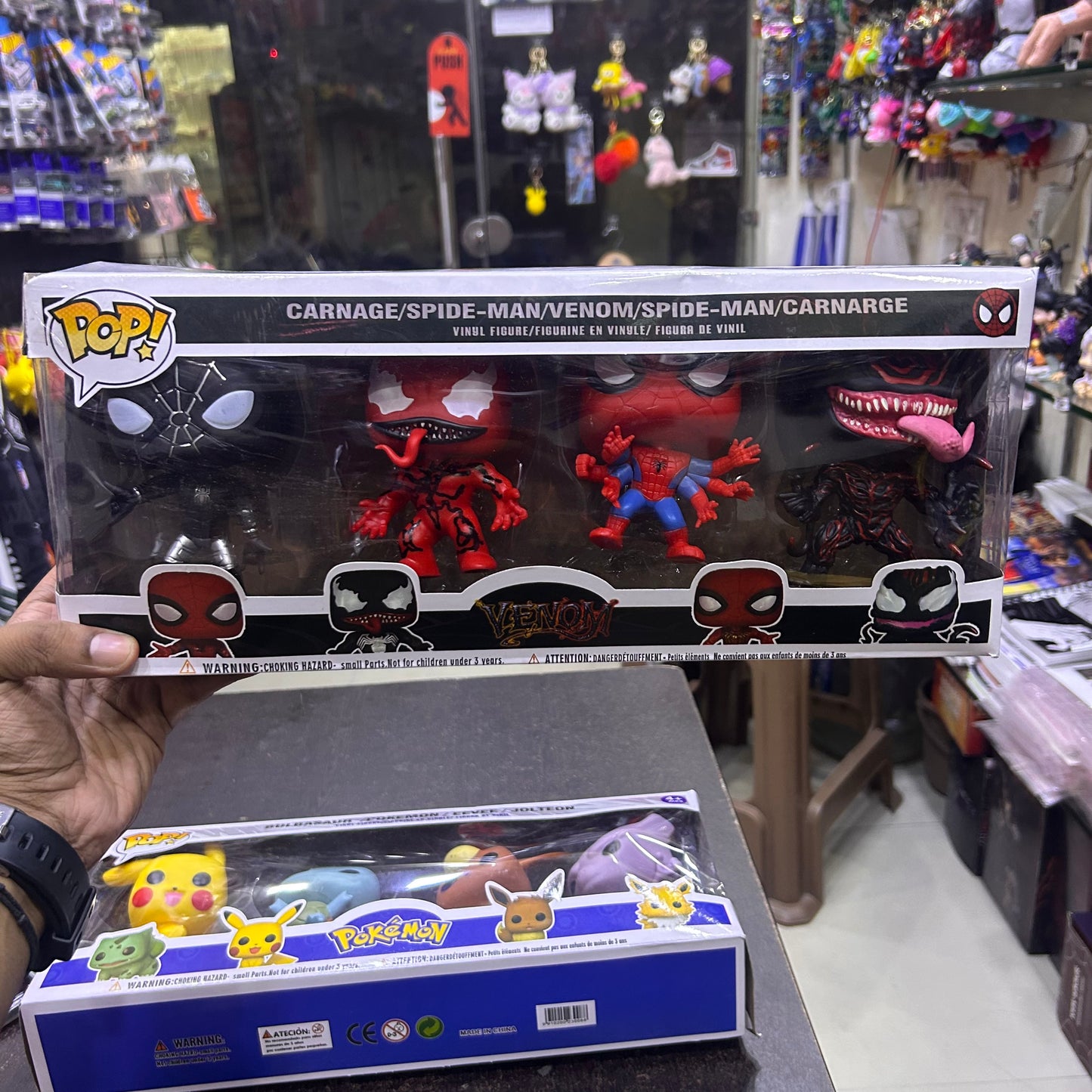 Spiderman Venom Pop Figure Set