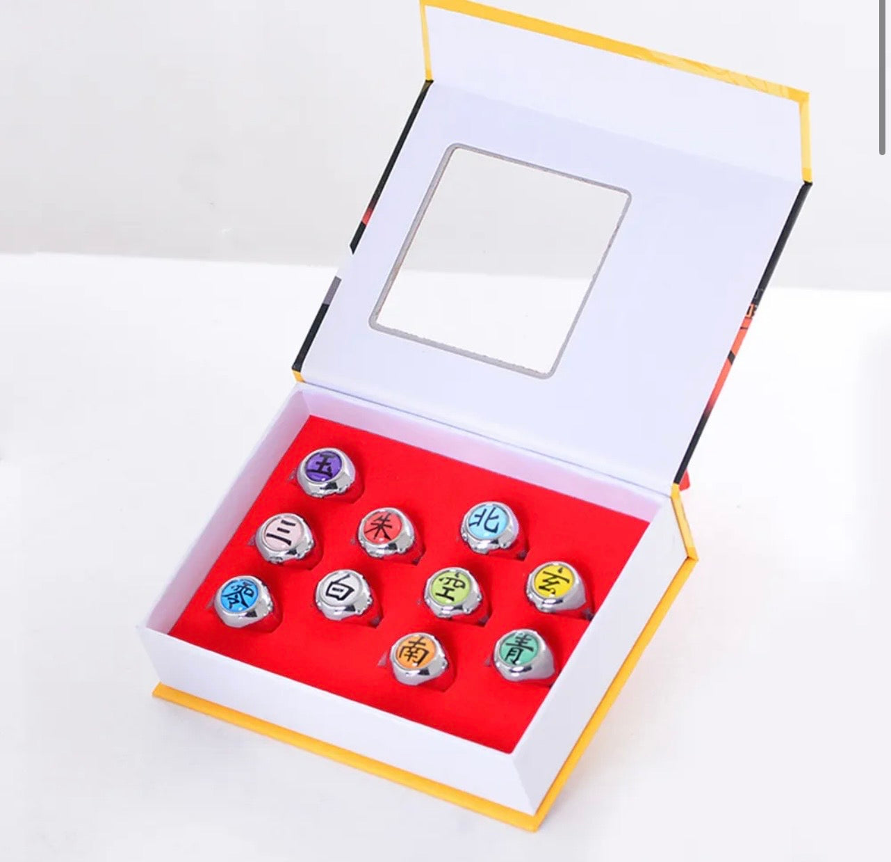Naruto Akatsuki Ring Box Set
