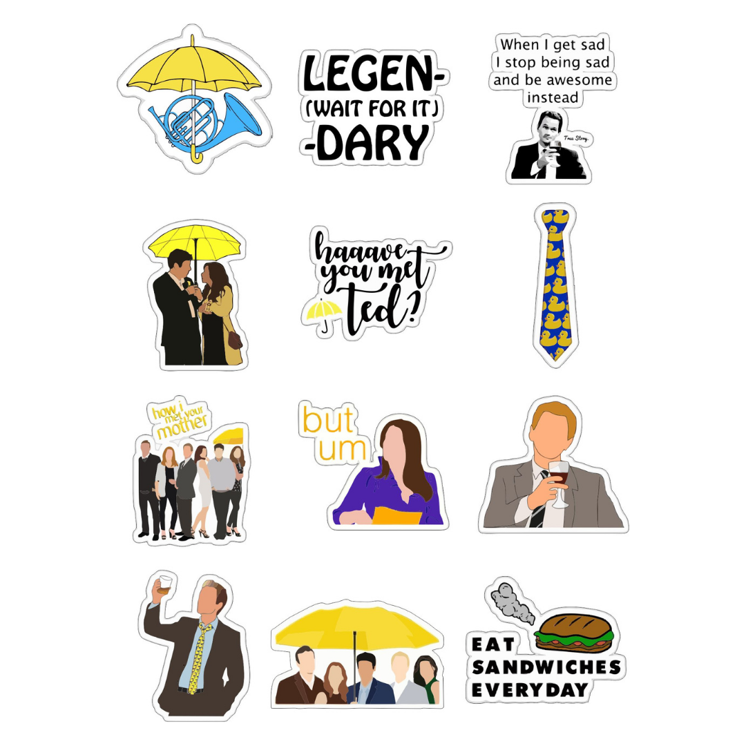 How I Met Your Mother Sticker Sheet
