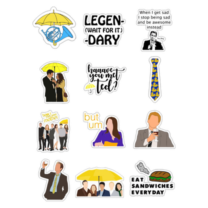 How I Met Your Mother Sticker Sheet
