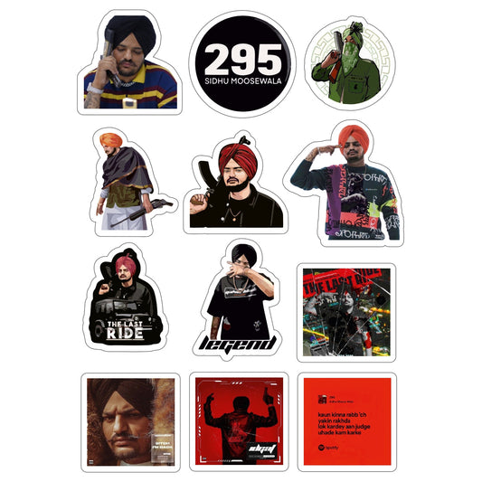 Sidhu Moosewala Sticker Sheet