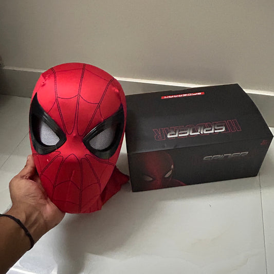 Red Spiderman Mask Manual Eye Blink With Box