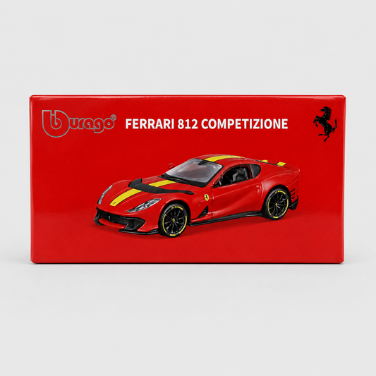 Imported 1:64 Bburago Ferrari 812 Competizione Diecast Car