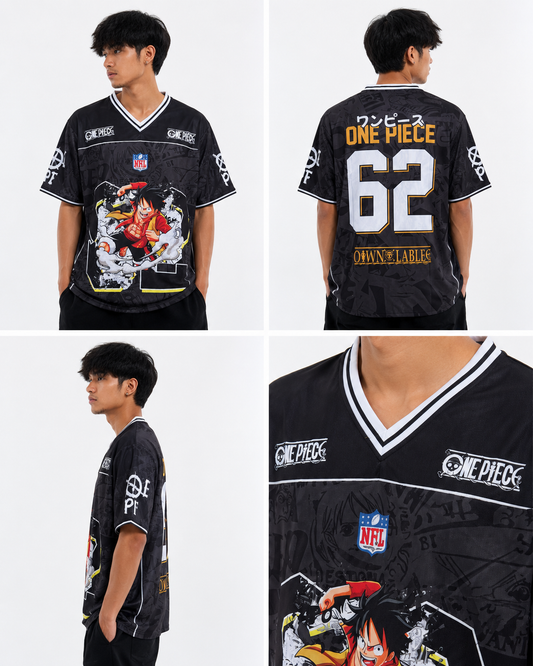 One Piece Monkey D Luffy Jersey - Black
