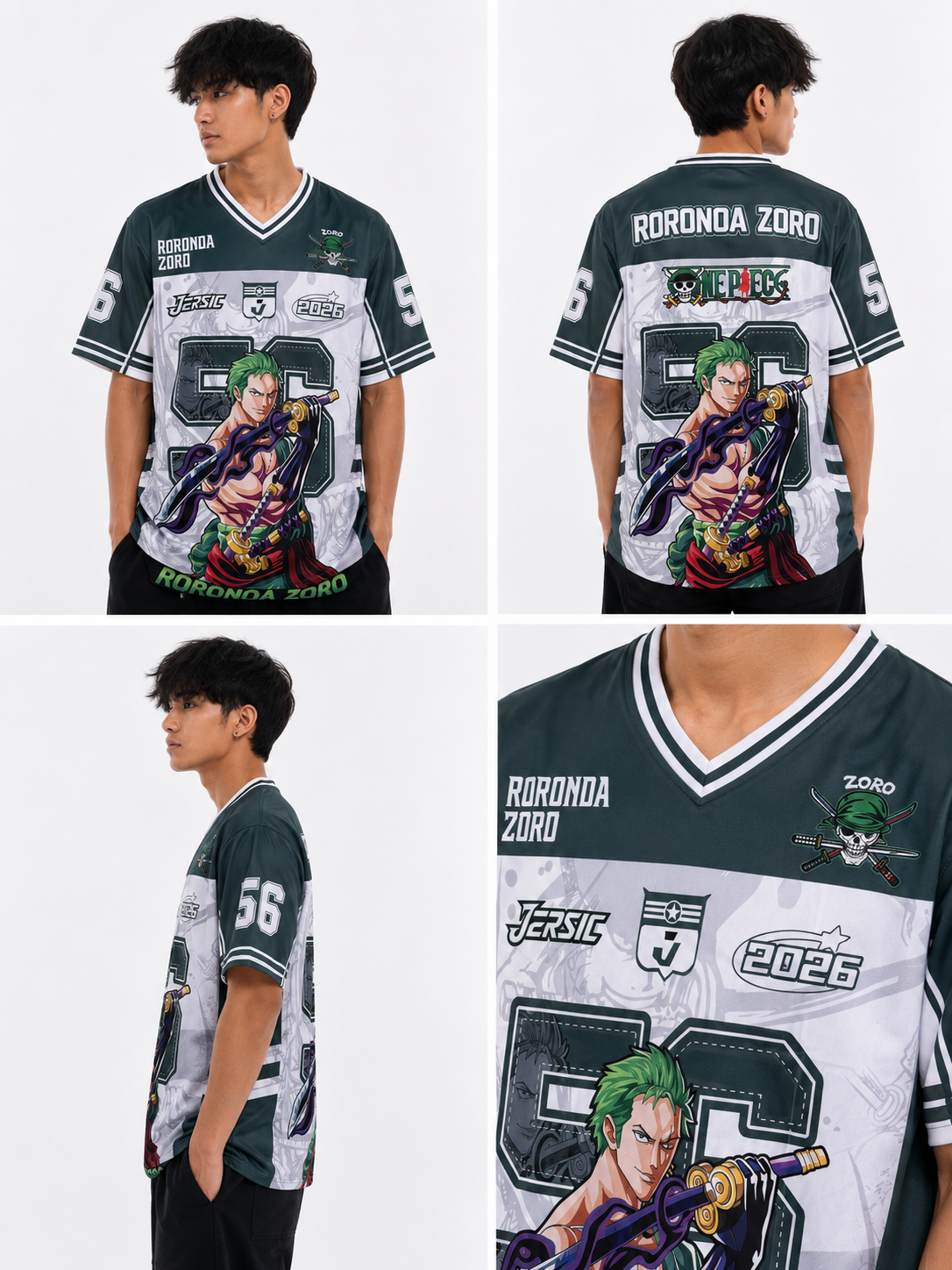 One Piece Roronoa Zoro Jersey