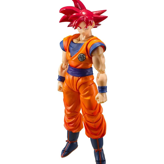 Dragon Ball Z Super Saiyan Son Goku Red Hair 15 cm SH Figure Arts Articulation Action Figure