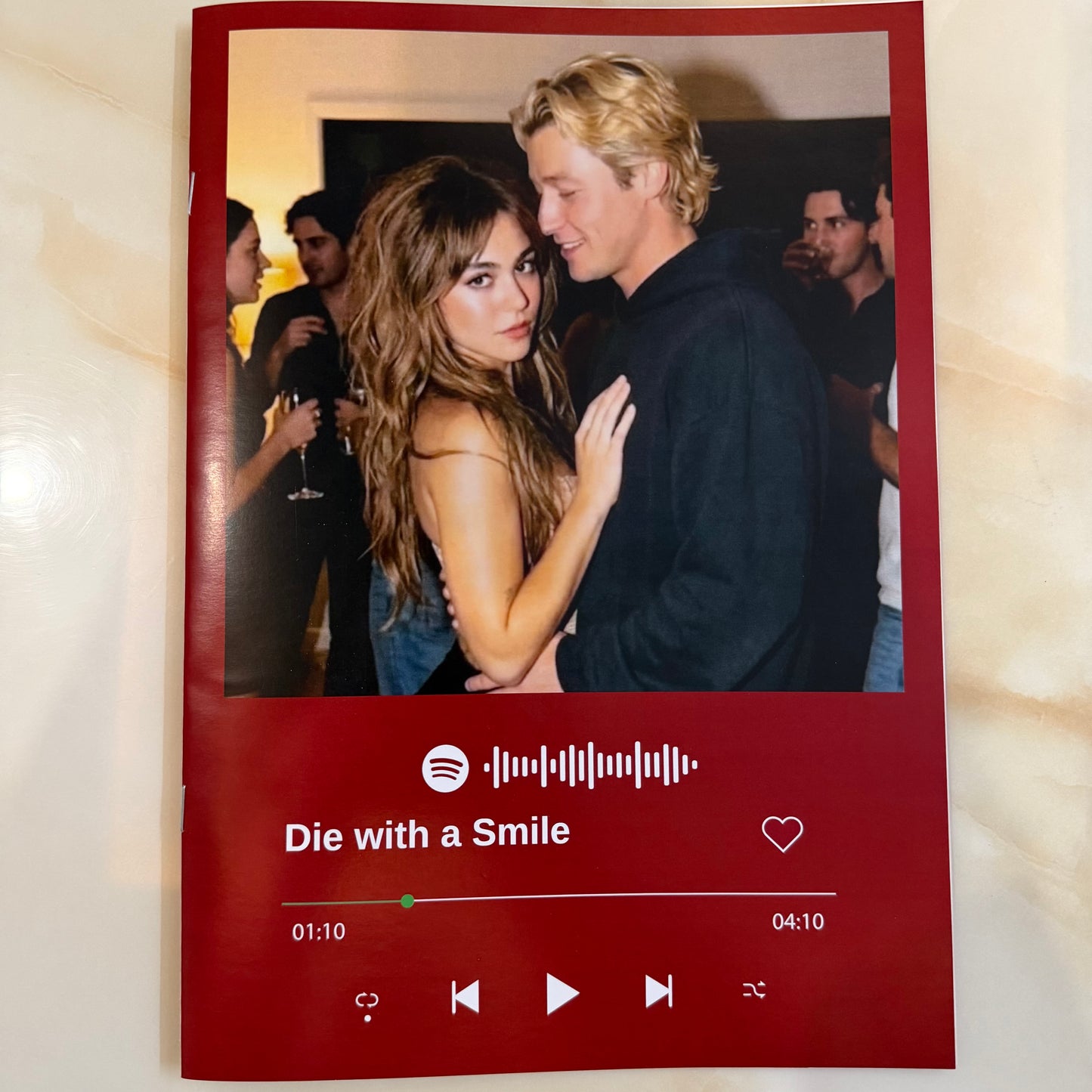 Die with a Smile Song Custom Magazine