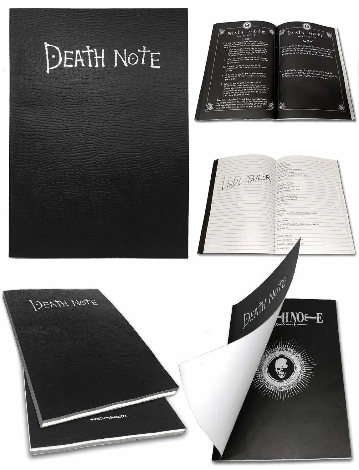 Death Note Notebook with feather pen - 144 ruled pages