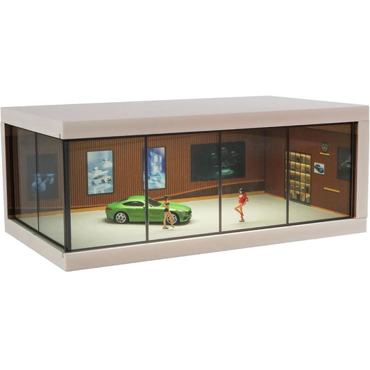 Car Showroom Diorama With LED - Brown ( No cars)