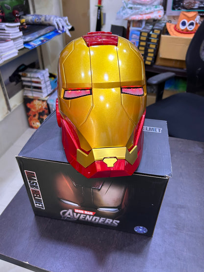 Iron Man Helmet with Touch Sensor to Open Mask and Light