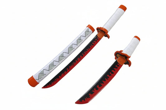 Rengoku Medium size wooden katana 42cm with stand