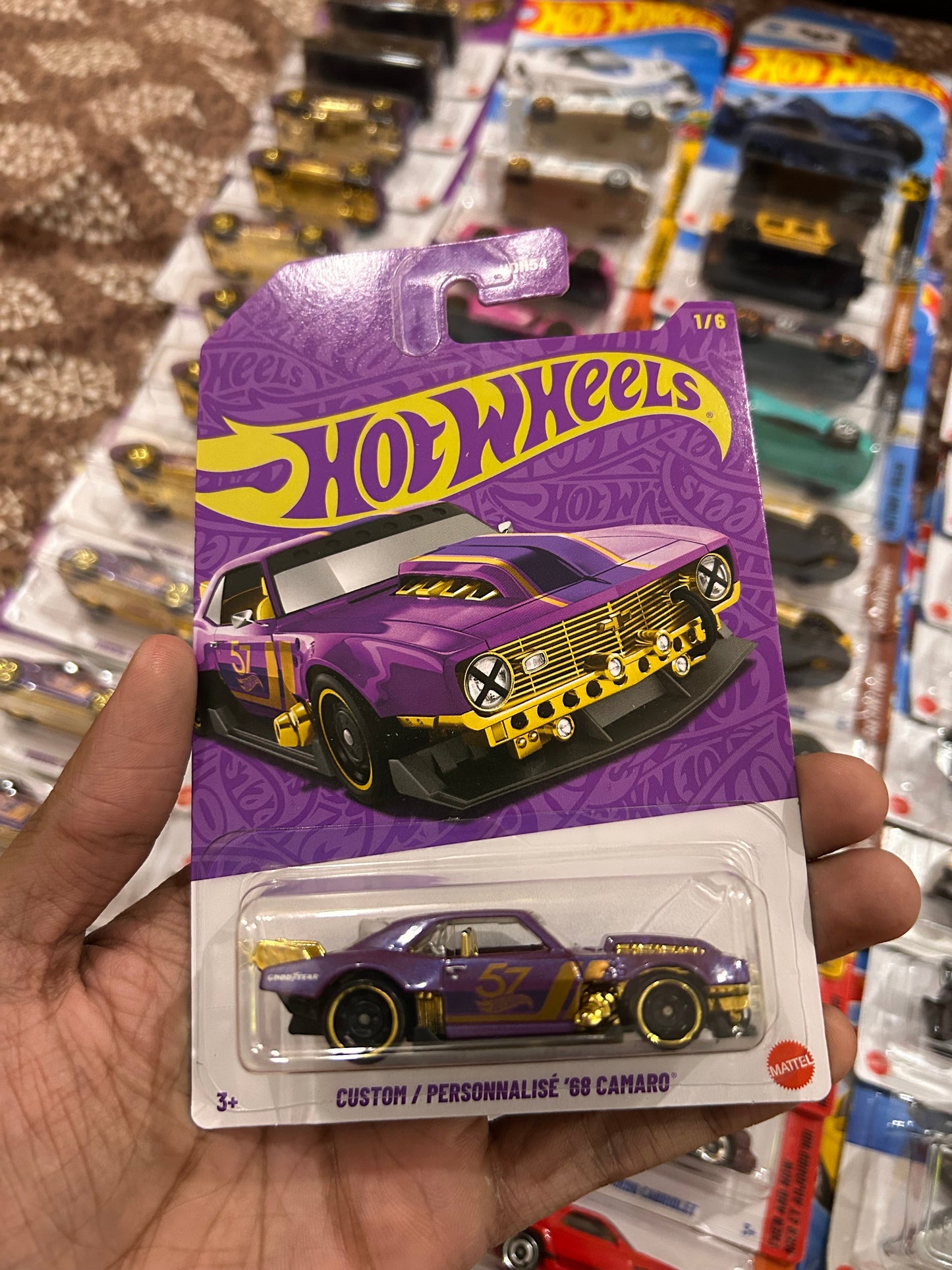 Custom 68 Camaro Anniversary Edition Hot Wheels