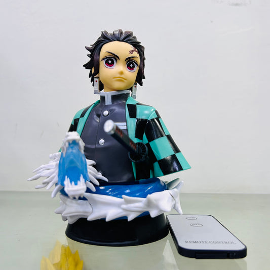 Tanjiro Super detailed Bust Figure With remote control Light in the Blue Dragon