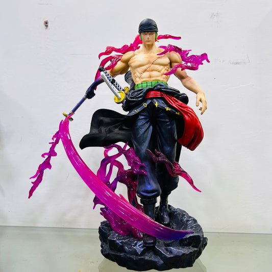 Zoro Highly Detailed Haki Action Figure With an extra Bust and sword - 32 Cm