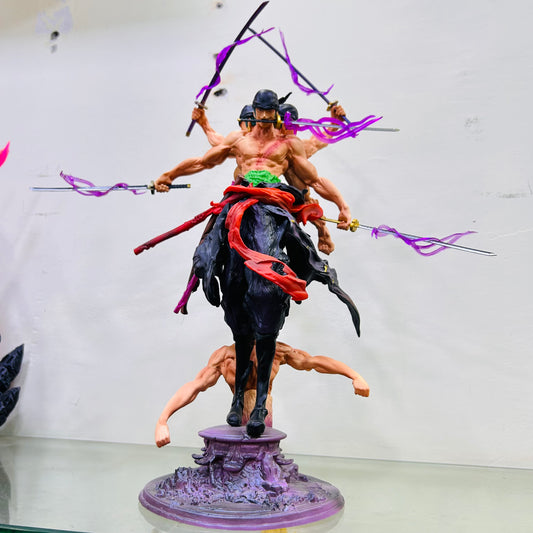 Zoro 9 sword Style Super Premium Figure with an extra body on the bottom back - 45cm