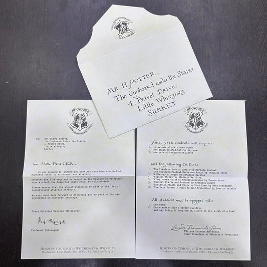 Harry Potter Invitation Letter