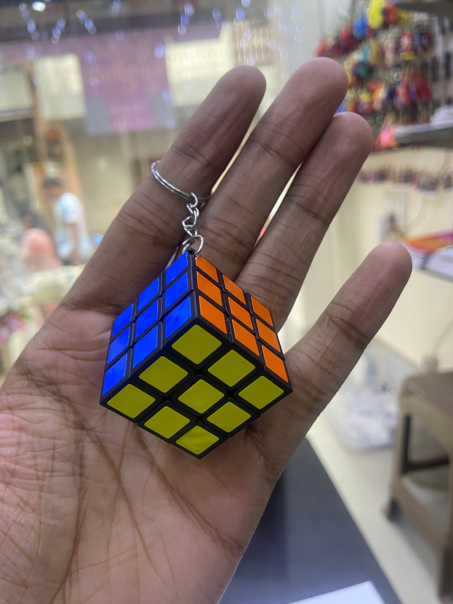 Rubik's Cube Keychain