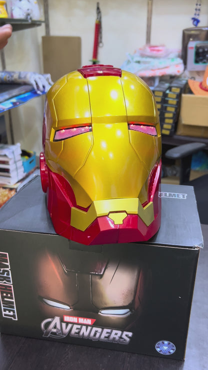 Iron Man Helmet with Touch Sensor to Open Mask and Light